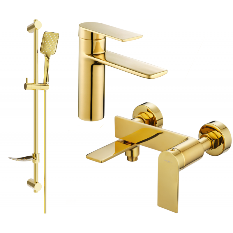 Mexen Zero DF62 комплект за вана, златен - 71103DF62-50