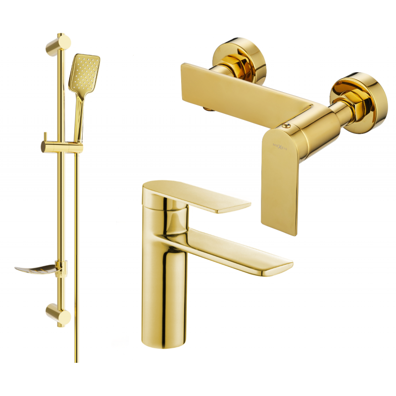 Mexen Zero DF62 душ комплект, златист - 71104DF62-50