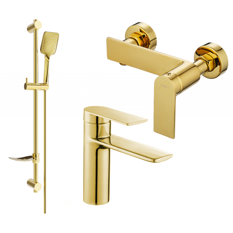 Mexen Zero DF62 комплект душ, златен - 71104DF62-50
