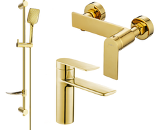 Mexen Zero DF62 комплект душ, златен - 71104DF62-50