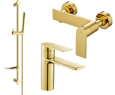 Mexen Zero DF70 душов комплект, златен - 71104DF70-50