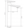 Mexen Zero DF62 комплект за душ, златен - 71114DF62-50