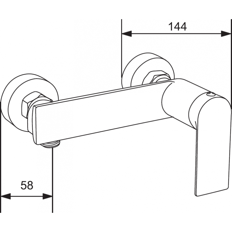 Mexen Zero DF62 комплект за душ, златен - 71114DF62-50