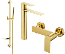 Mexen Zero DF70 душ комплект, златен - 71114DF70-50