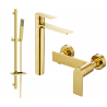 Mexen Zero DQ02 комплект за душ, златен - 71114DQ02-50