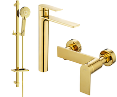 Mexen Zero DQ40 комплект душ, златен - 71114DQ40-50