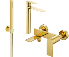Mexen Zero Комплект за вана R70, златен - 71113R70-50