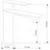 Mexen Royo DF05 Душ комплект, черен - 72204DF05-70