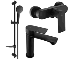Mexen Royo DF05 Душ комплект, черен - 72204DF05-70