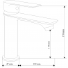 Mexen Royo DF40 душ комплект, черен - 72204DF40-70