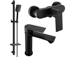 Mexen Royo DQ62 душ комплект, черен - 72204DQ62-70