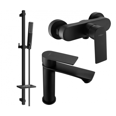 Mexen Royo DQ72 комплект за душ, черен - 72204DQ72-70