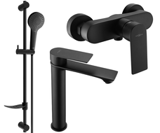 Mexen Royo DF05 душ комплект, черен - 72214DF05-70