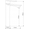 Mexen Royo DF05 душов комплект, черен - 72214DF05-70