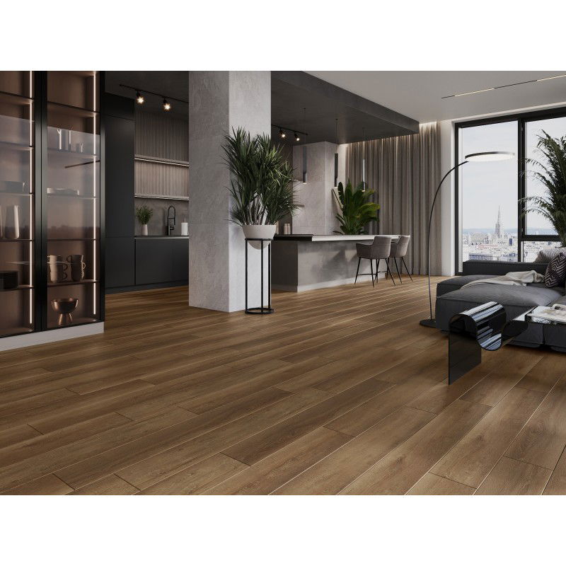 Mexen Queen Creek винилови панели 1240 x 182 mm SPC 6,5 mm, подложка IXPE 1,5 mm, 4 V-Фуга, дъб