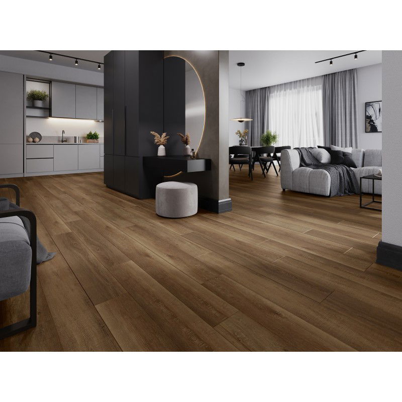 Mexen Queen Creek винилови панели 1240 x 182 mm SPC 6,5 mm, подложка IXPE 1,5 mm, 4 V-Фуга, дъб