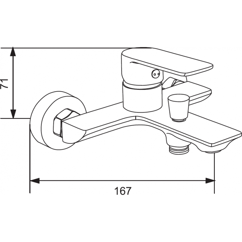 Mexen Alexa DQ40 комплект за баня, златен - 71203DQ40-50