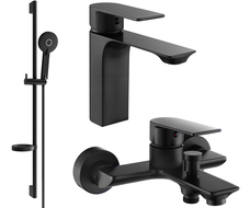 Mexen Alexa DS40 комплект за вана, черен - 71203DS40-70