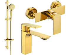 Mexen Alexa DQ40 комплект за душ, златен - 71204DQ40-50