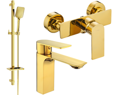 Mexen Alexa DQ62 комплект душ, златист - 71204DQ62-50