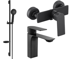 Mexen Alexa DS40 Душ-комплект, черен - 71204DS40-70