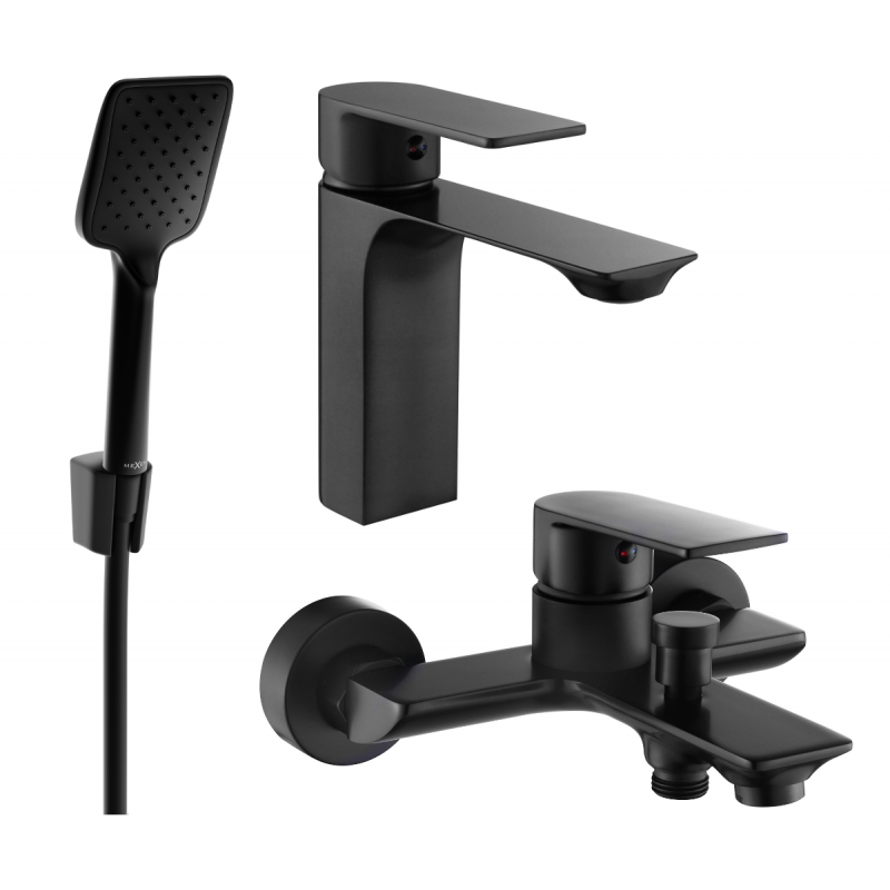 Mexen Alexa R62 комплект за вана, черен - 71203R62-70