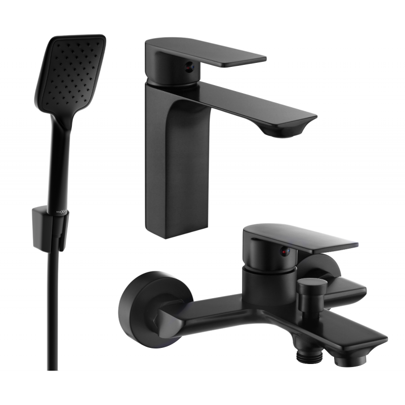 Mexen Alexa R62 вана комплект, черен - 71203R62-70