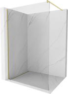 Mexen Kioto стена за душ Walk-in 80 x 200 см, прозрачно 8 мм, златист мат - 800-080-101-55-00