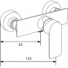 Mexen Alexa DQ40 комплект душ, златен - 71214DQ40-50