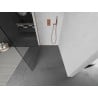 Мексен Киото стена за душ Walk-in 145 x 200 см, прозрачна 8 мм, избелена мед - 800-145-101-65-00