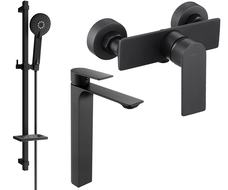 Mexen Alexa DQ40 комплект душ, черен - 71214DQ40-70