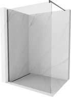 Mexen Kioto стена за душ Walk-in 75 x 200 см, прозрачно 8 мм, gun gray четкано - 800-075-101-66-00