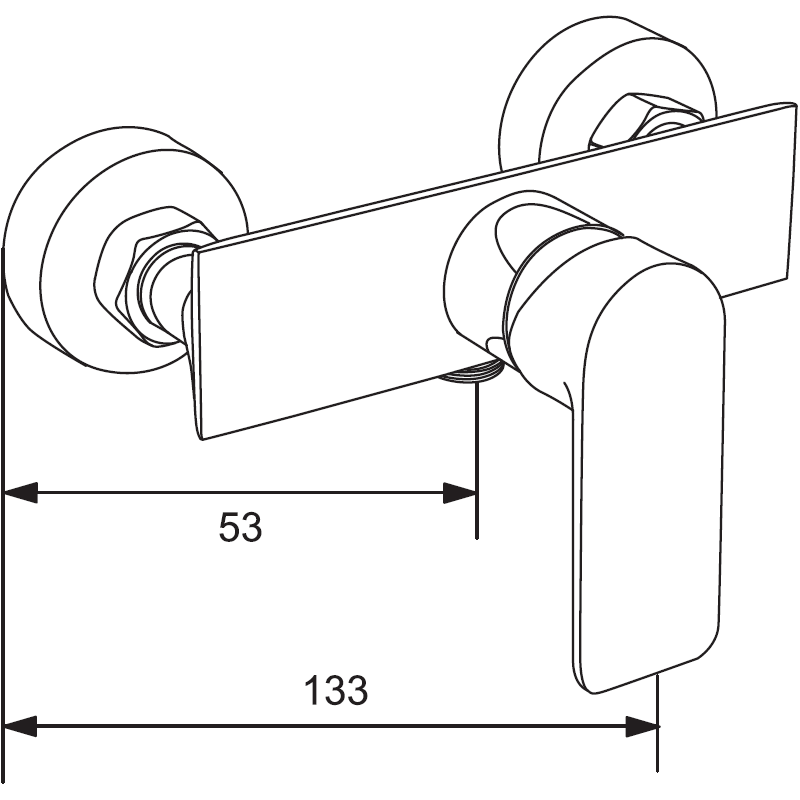 Mexen Alexa DS40 душ комплект, хром - 71214DS40-00