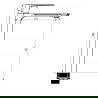 Mexen Alexa DS40 комплект за душ, черен - 71214DS40-70