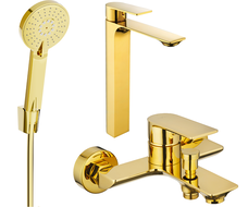 Mexen Alexa R40 комплект за вана, златист - 71213R40-50