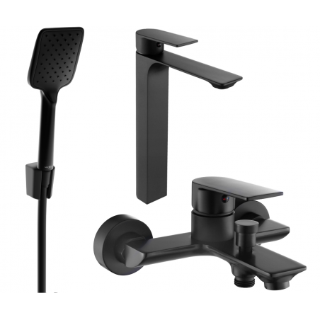 Mexen Alexa R62 комплект за вана, черен - 71213R62-70