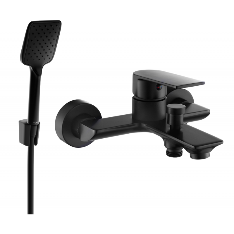 Mexen Alexa R62 смесител за вана с душ комплект, черен - 7123R62-70