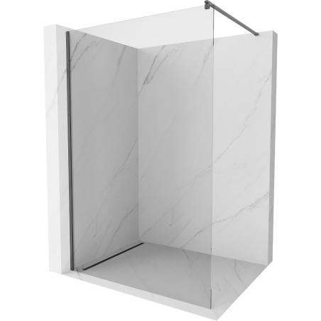 Mexen Kioto Walk-in душ стена 125 x 200 см, прозрачна 8 мм, gun gray шлифована - 800-125-101-66-00