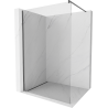 Mexen Kioto Walk-in душ панел 180 x 200 см, прозрачна 8 мм, графитова четкана - 800-180-101-66-00