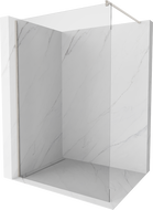 Mexen Kioto стена за душ Walk-in 125 x 200 см, прозрачна 8 мм, четкан никел - 800-125-101-97-00