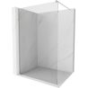 Mexen Kioto стената за душ Walk-in 140 x 200 см, прозрачно 8 мм, четкан никел - 800-140-101-97-00