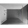 Mexen Kioto стена за душ Walk-in 155 x 200 см, прозрачна 8 мм, четкан никел - 800-155-101-97-00