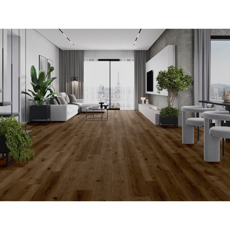 Mexen Strasburg винилови панели 1240 x 182 mm SPC 6,5 mm, подложка IXPE 1,5 mm, 4 V-Фуга, Дъб