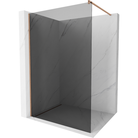 Mexen Kioto душ кабина Walk-in 140 x 200 cm, графит 8 мм, матирано мед - 800-140-101-65-40