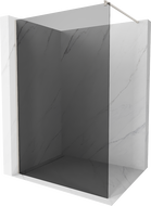 Mexen Kioto душ стена Walk-in 130 x 200 cm, графит 8 mm, четкан никел - 800-130-101-97-40