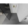 Mexen Kioto стена за душ Walk-in 100 x 200 см, черен модел 8 мм, златно матово - 800-100-101-55-70