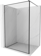 Mexen Kioto душова стена Walk-in 110 x 200 см, черен шаблон 8 мм, gun gray щетиниран - 800-110-101-66-70