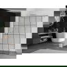 Mexen Kioto душова стена Walk-in 150 x 200 см, черен шаблон 8 мм, четкан никел - 800-150-101-97-77