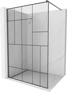 Mexen Kioto душ-стена Walk-in 80 x 200 см, черен модел 8 мм, шлифован графит - 800-080-101-66-78