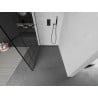Mexen Kioto душова стена Walk-in 120 x 200 см, черен стикер 8 мм, brushed gun gray - 800-120-101-66-78